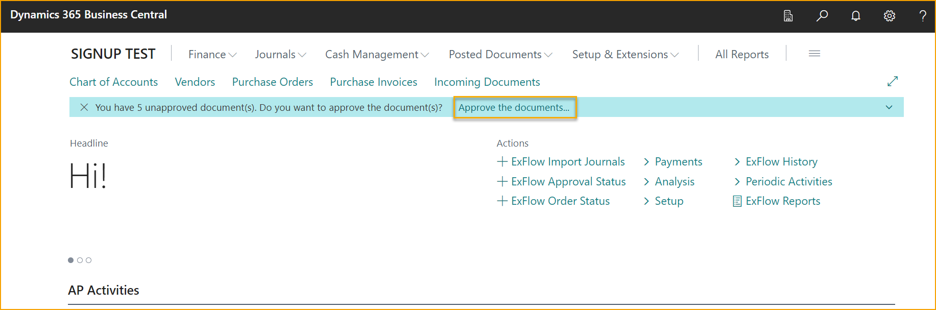 ExFlow Approval Documents