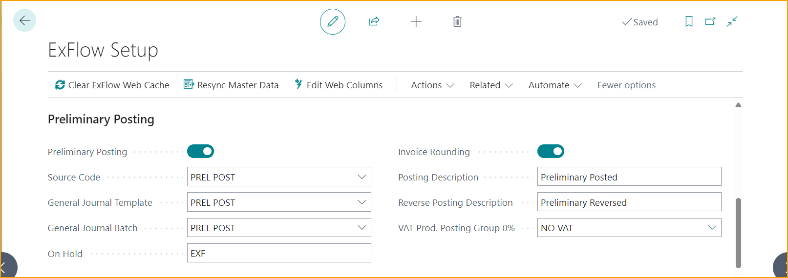 ExFlow Setup