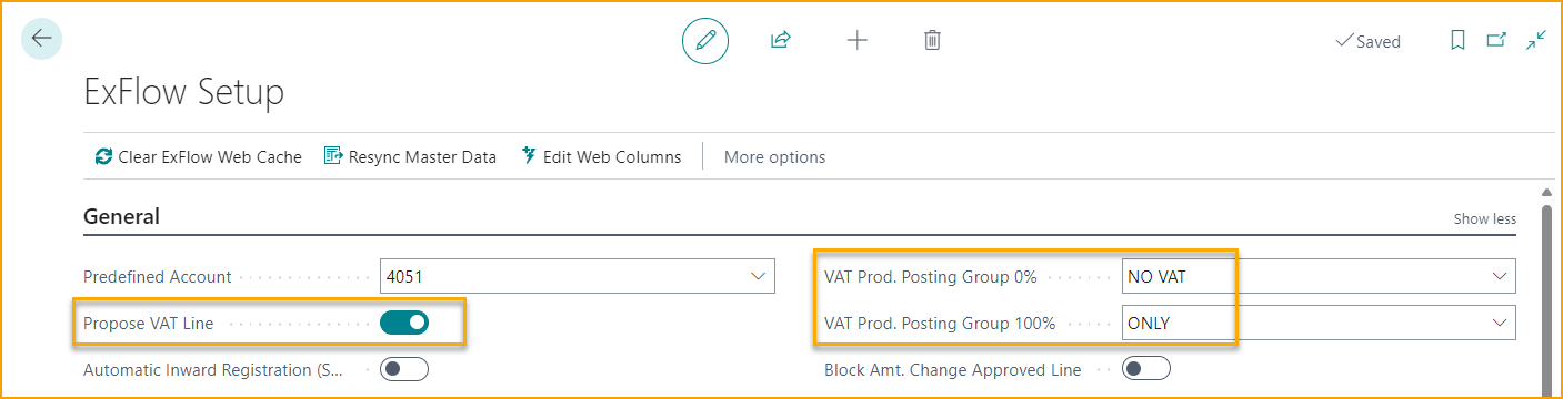 Propose VAT Lines