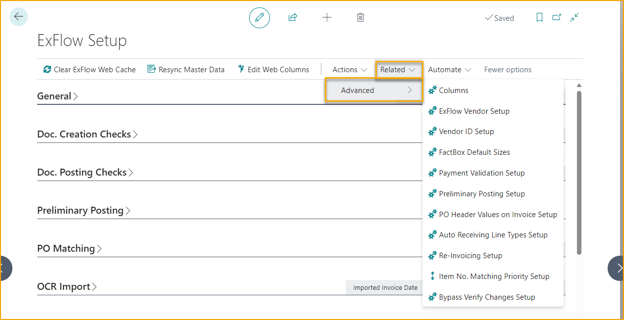 ExFlow Setup