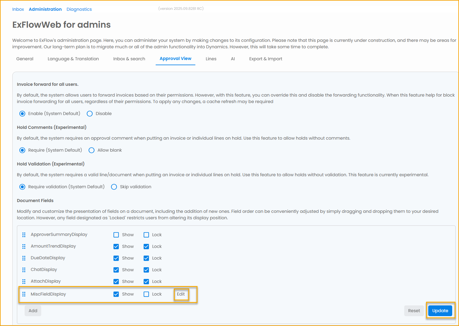 ExFlow Setup