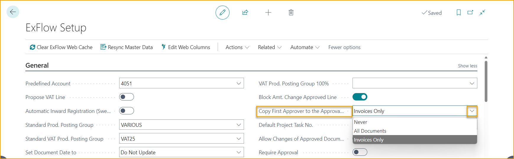 ExFlow Setup