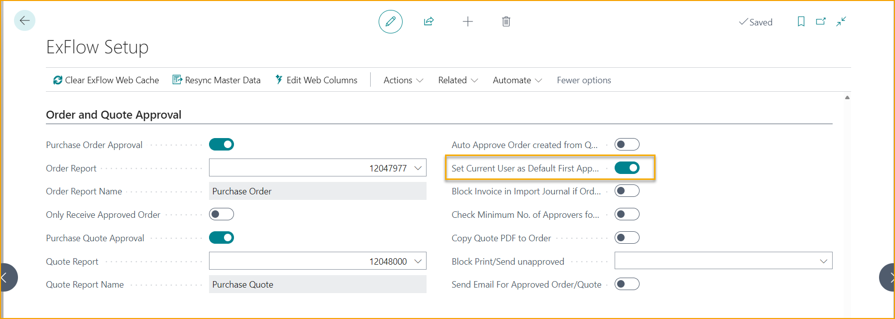 ExFlow Setup