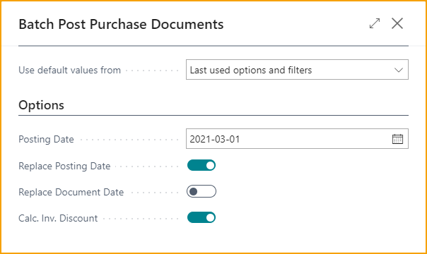 Batch Post Purchase Documents