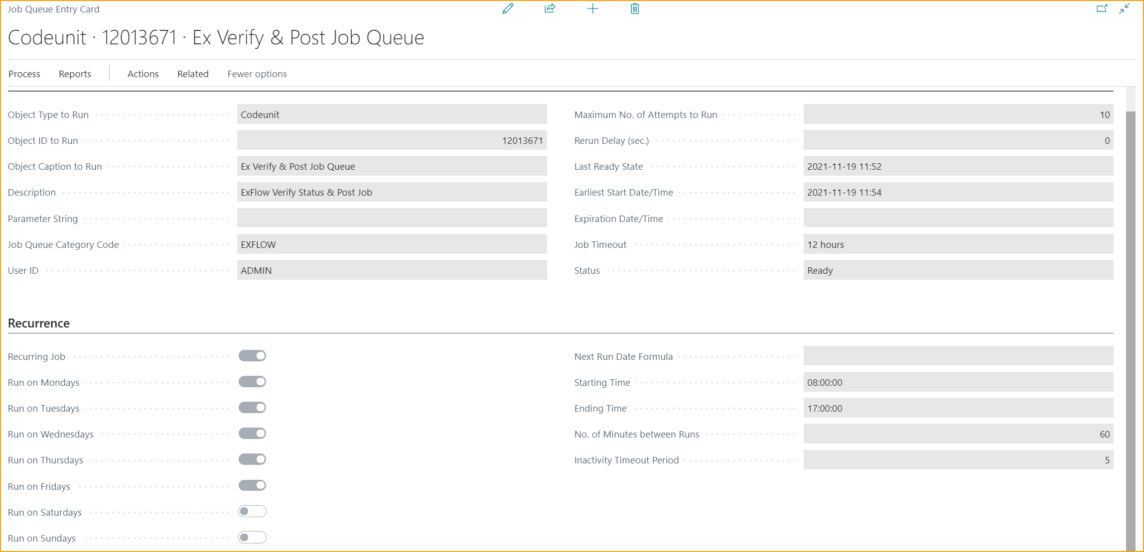 Job Queue Entry Card - Verify &amp; Post with Job Queue