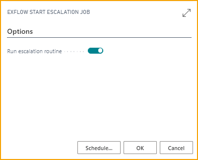 Report - ExFlow Start Escalation Job