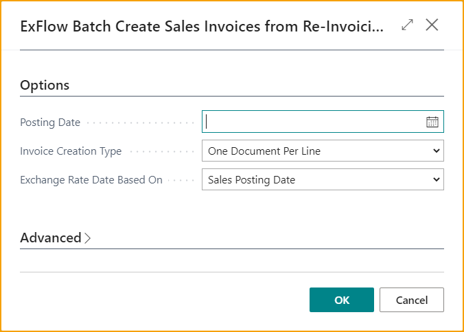 ExFlow Batch Create Sales Invoices