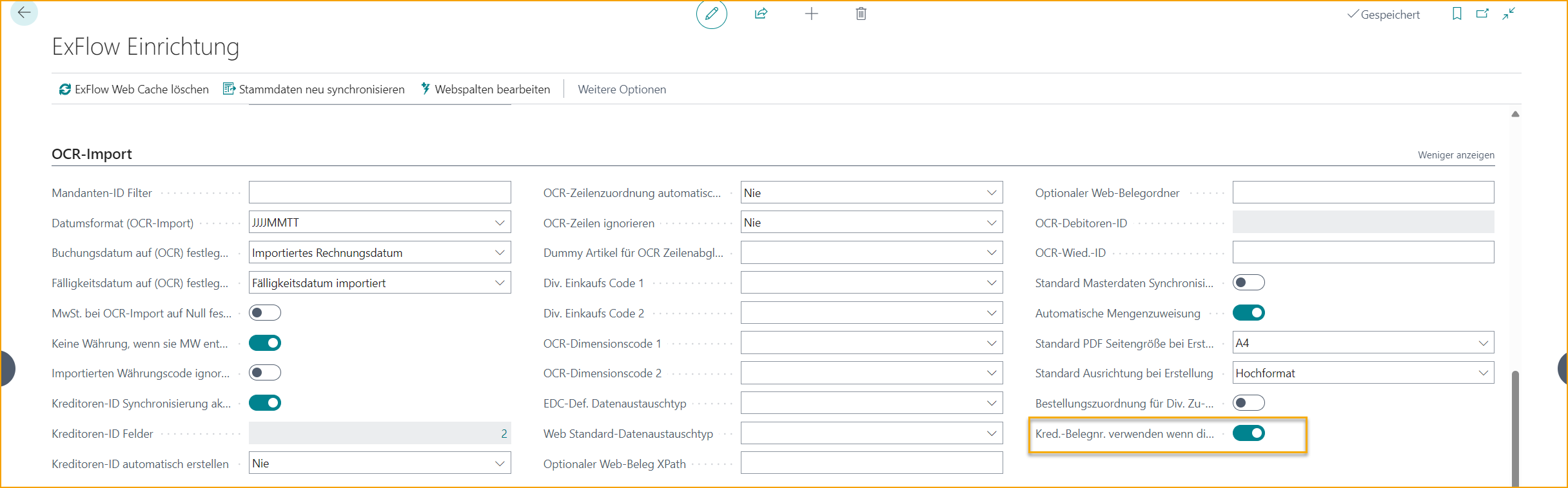 ExFlow Setup - OCR Import - Finish Localization