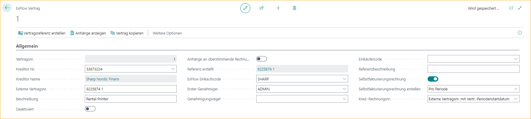 ExFlow Vertrag