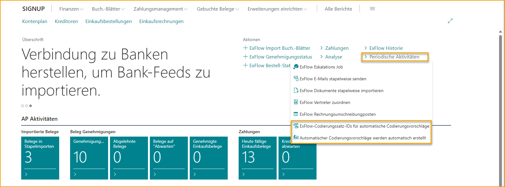 Periodische Aktivitäten