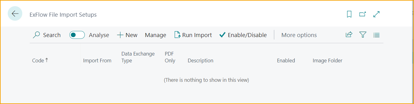 ExFlow Dateiimport-Einrichtungen