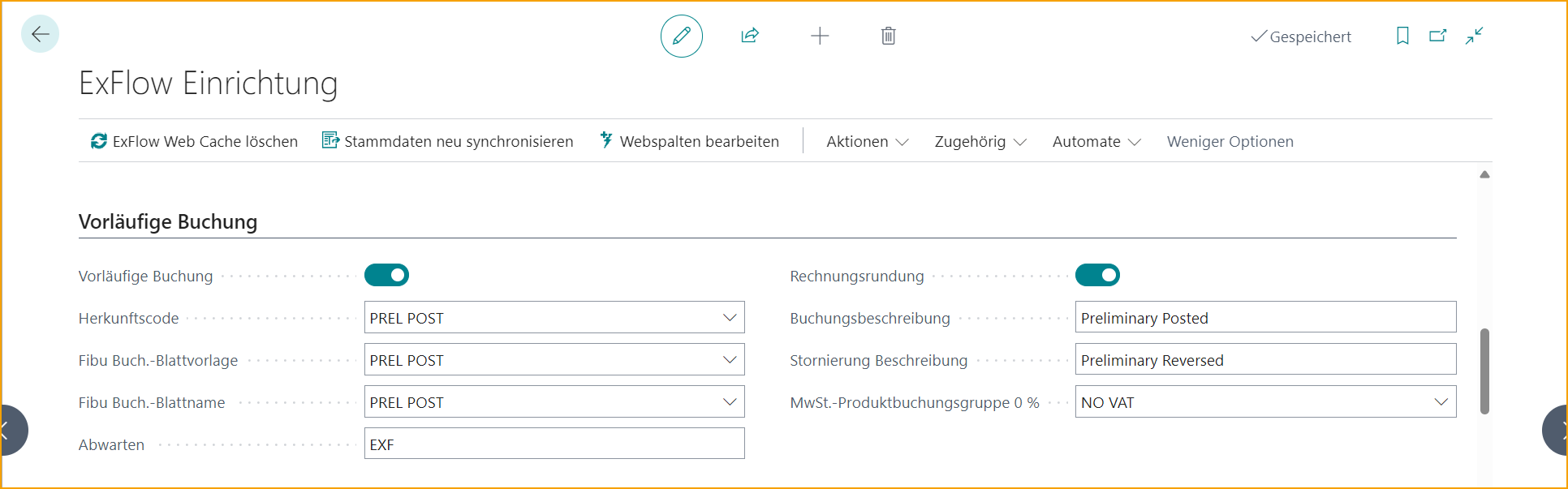 ExFlow Setup