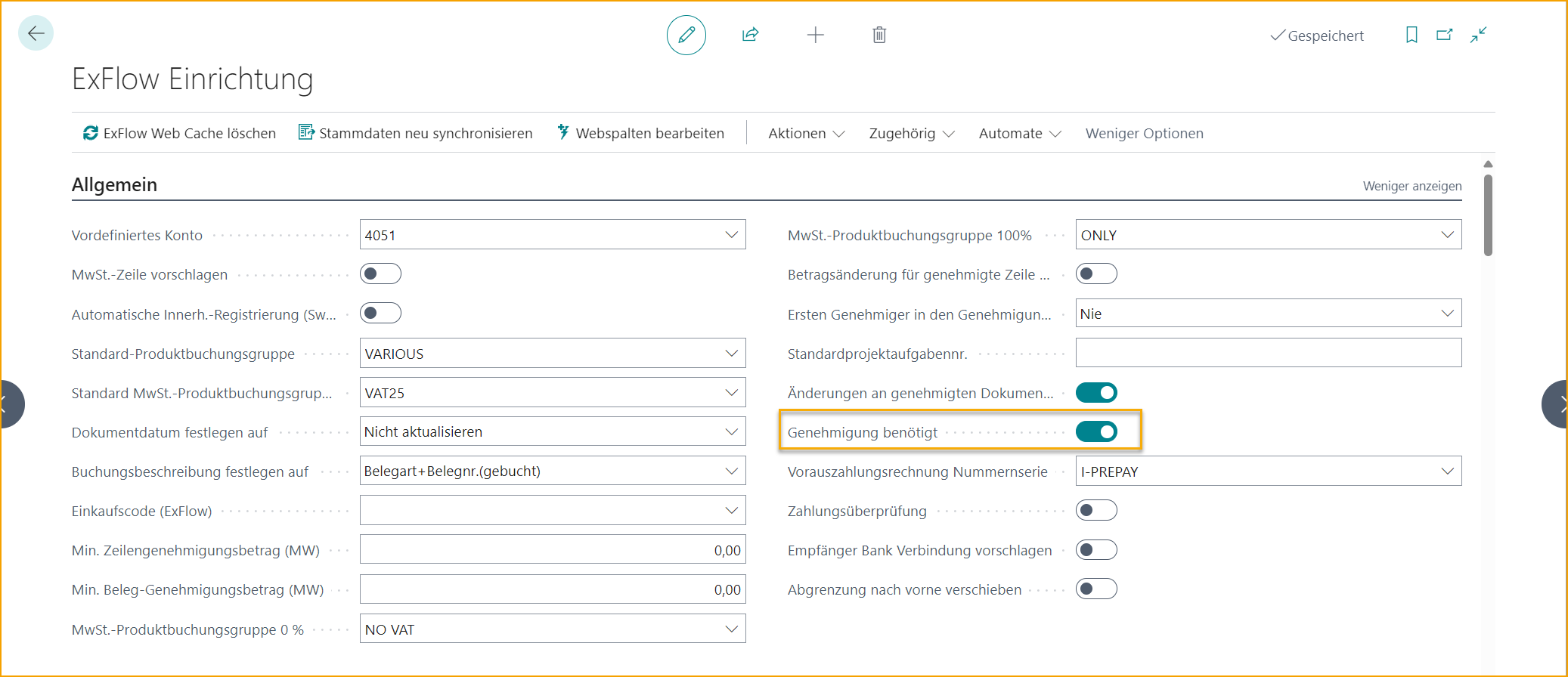 ExFlow Setup