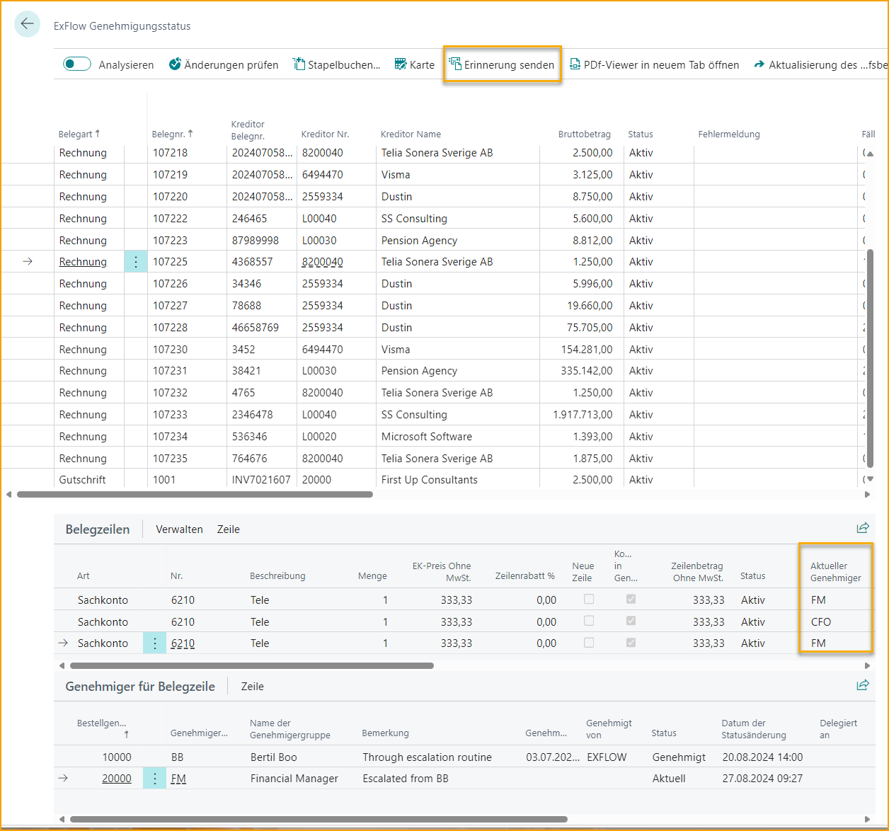 ExFlow Genehmigungsstatus