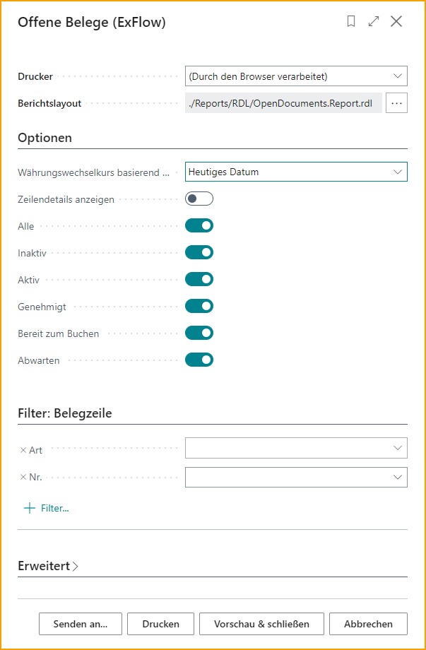 Bericht - ExFlow Offene Dokumente