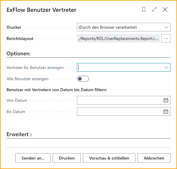 Bericht - ExFlow Benutzervertretungen