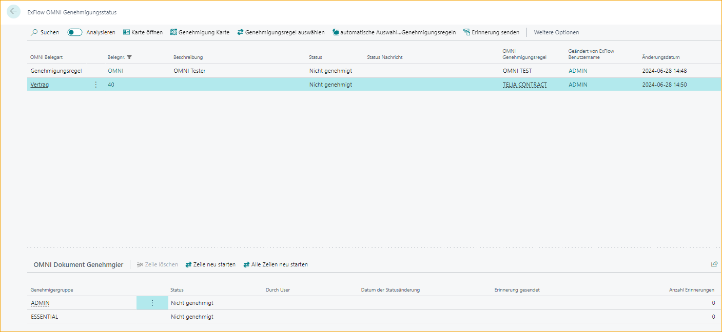 ExFlow OMNI Genehmigungsstatus