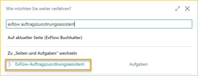 Bestellabgleich-Assistent - Suche