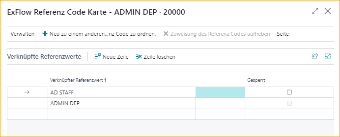 ExFlow Referenzcodekarte