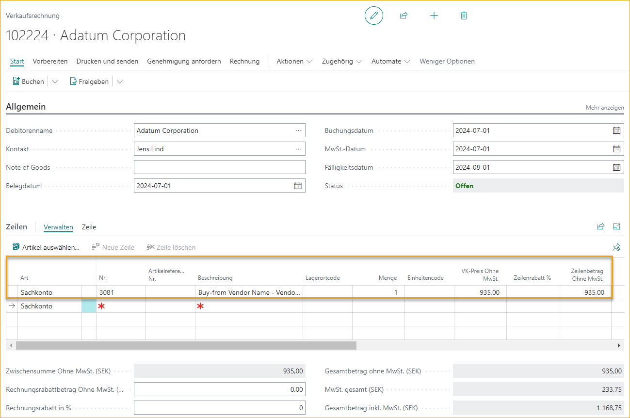 Sales Invoice - Get Re-Invoicing Lines