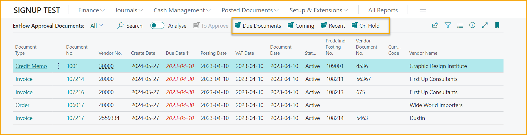 Documentos de Aprobación de ExFlow