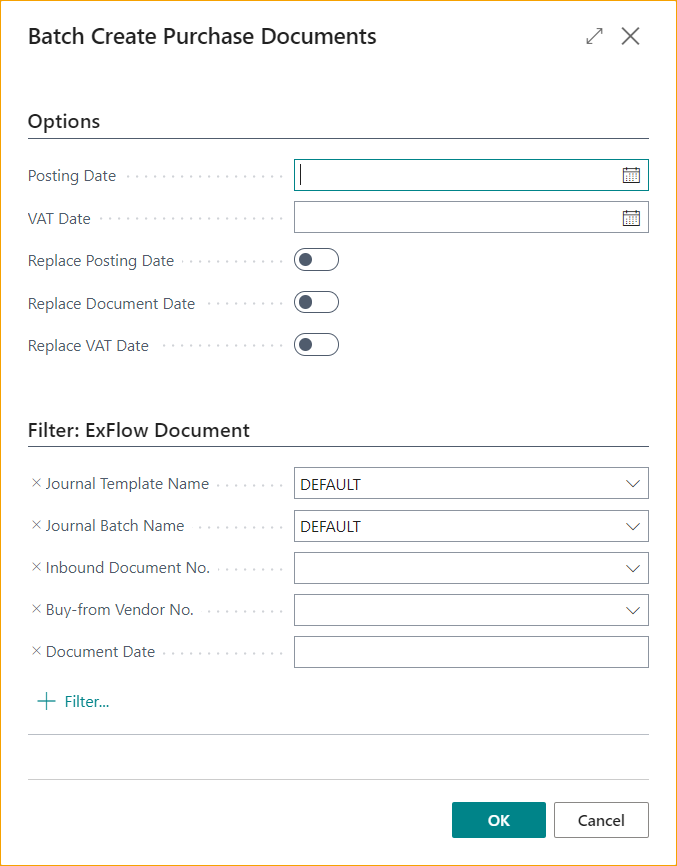 Crear Documentos de Compra por Lote