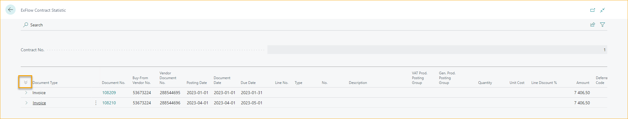 Estadísticas del Contrato de ExFlow