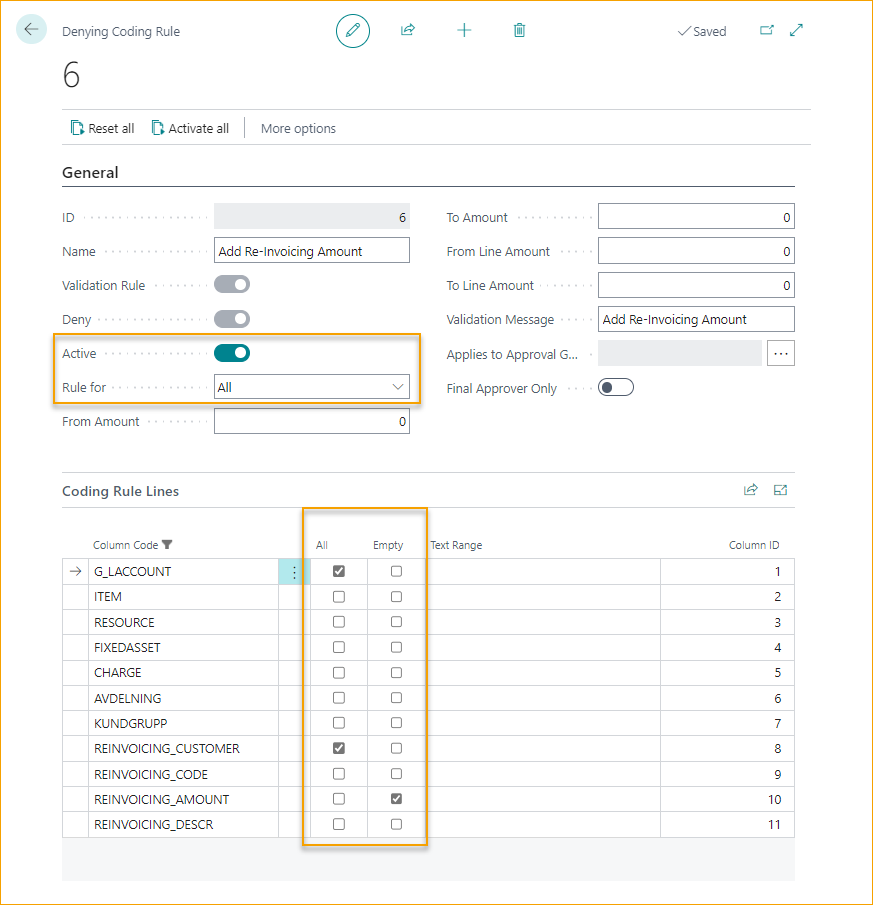 Regla de Codificación de Denegación de ExFlow