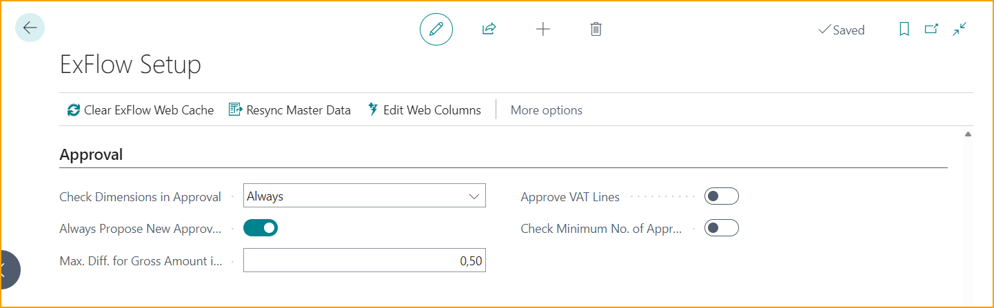 Configuración de ExFlow