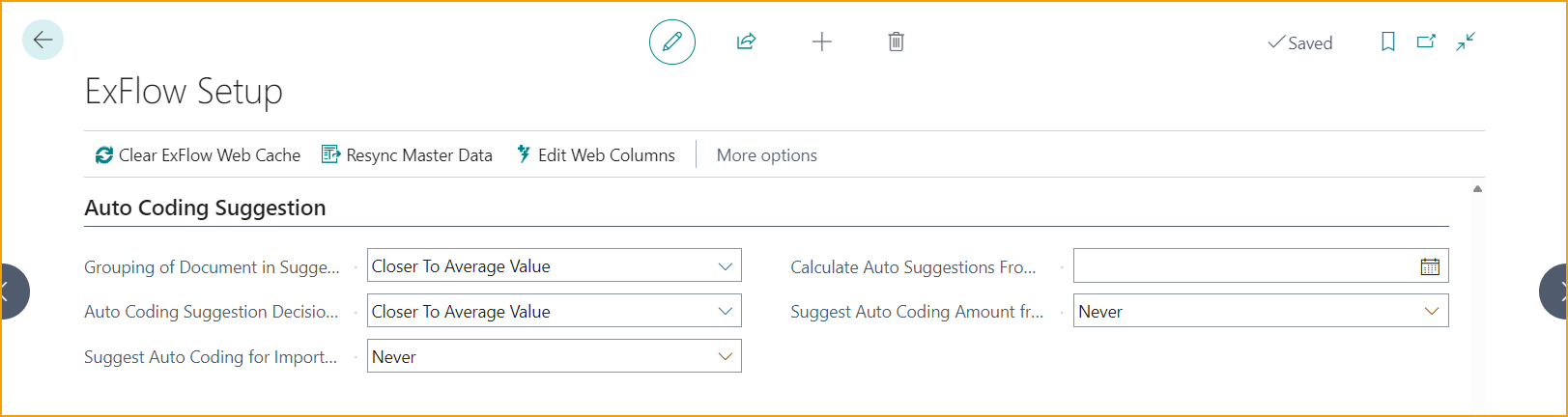 Configuración de ExFlow