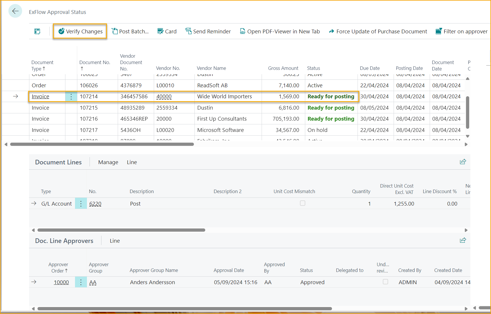 Configuración de ExFlow