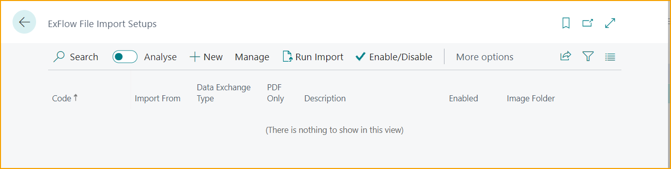 Configuraciones de Importación de Archivos de ExFlow