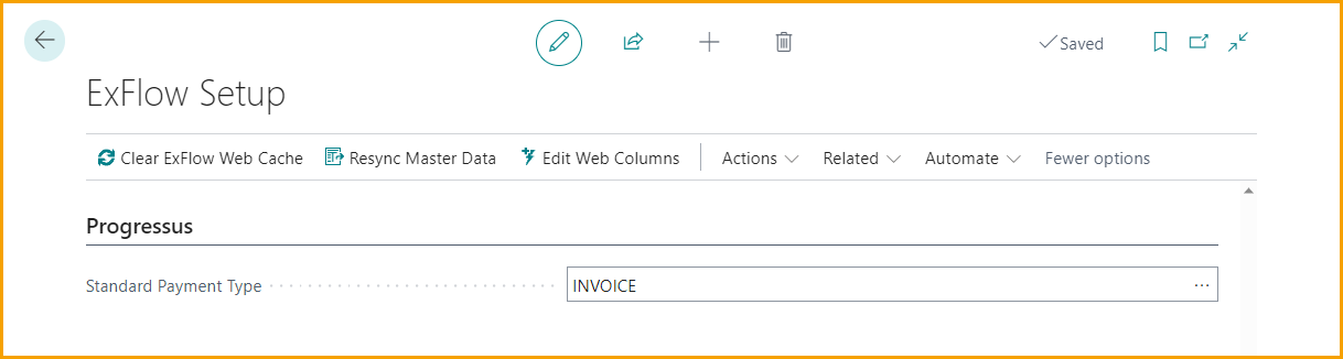 Configuración de ExFlow - Progressus