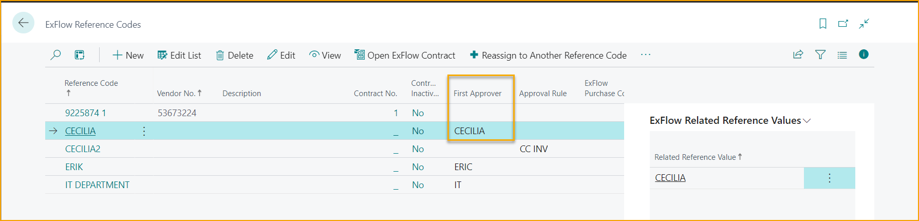 Configuración de ExFlow