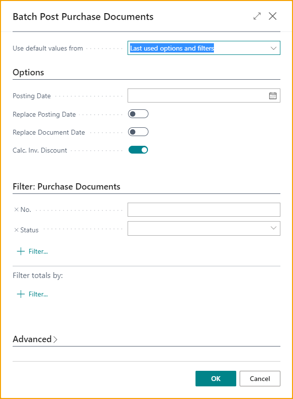 Registrar Documentos de Compra por Lote