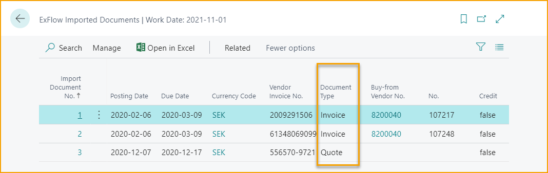 Documentos Importados de ExFlow