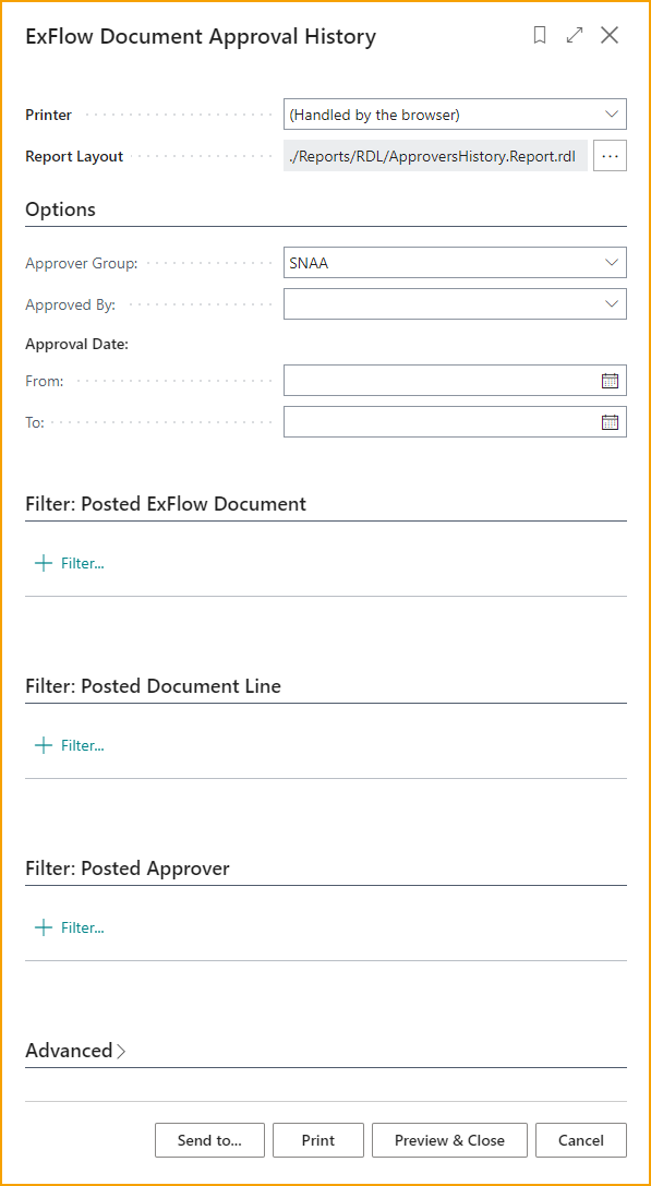 Informe - Historial de Aprobación de Documentos de ExFlow