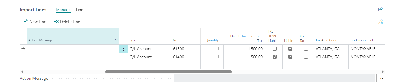 Diario de Importación de ExFlow - Localización EE.UU.