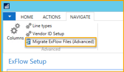 Actualizar y migrar datos de ExFlow