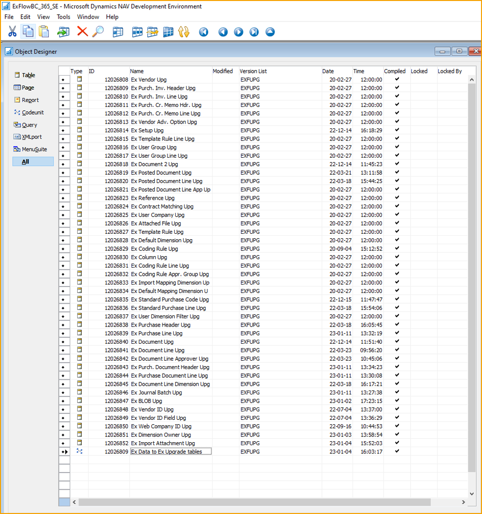 Actualizar y migrar datos de ExFlow