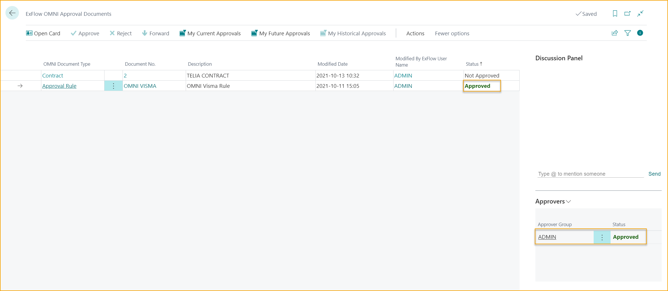 Documentos de Aprobación OMNI de ExFlow