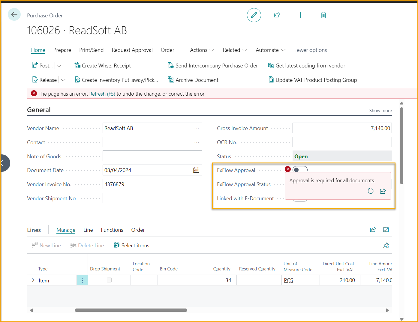 Configuración de ExFlow