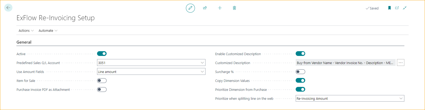 Configuración de Re-Facturación