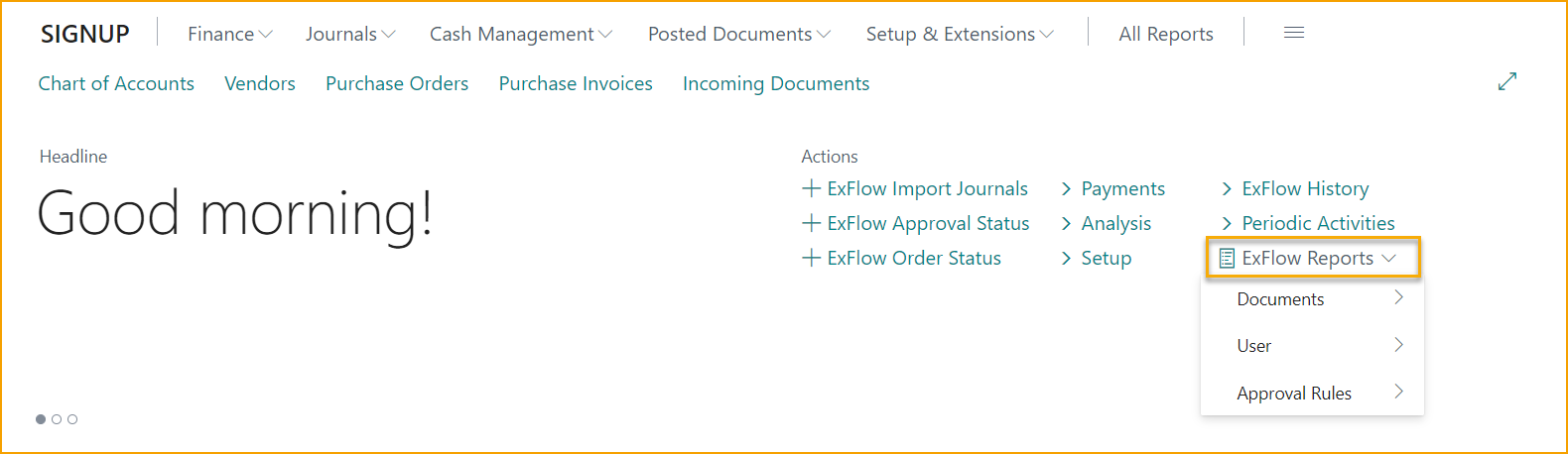 Informe - Estado de Aprobación de ExFlow