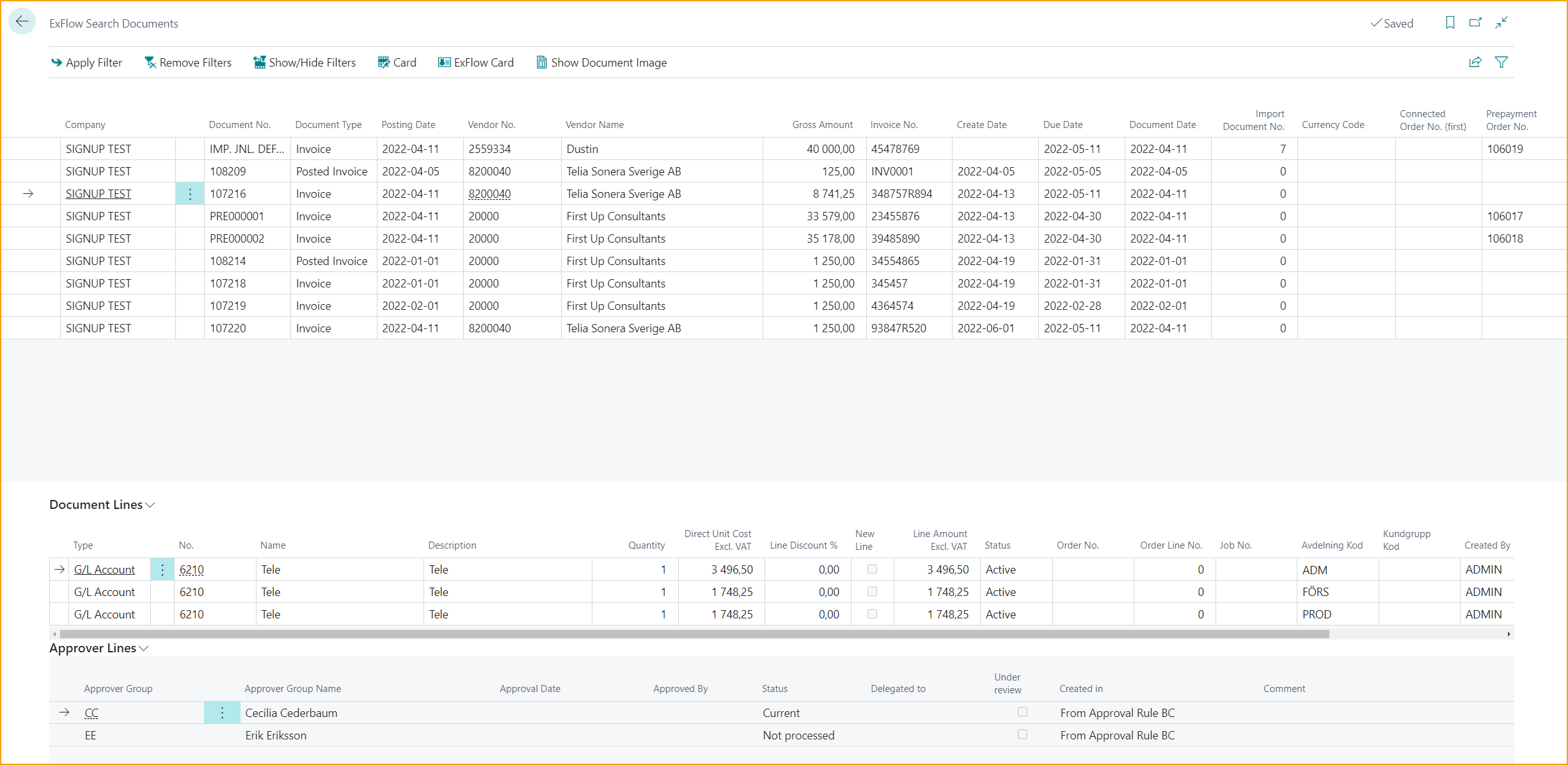 Buscar Documentos de ExFlow