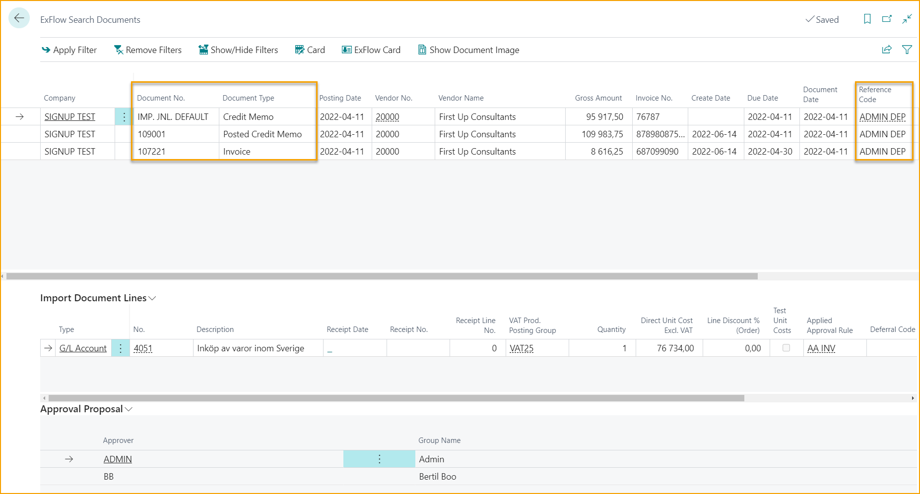 Buscar Documentos de ExFlow