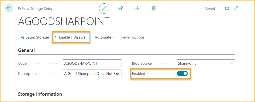 Configuración de ExFlow SharePoint