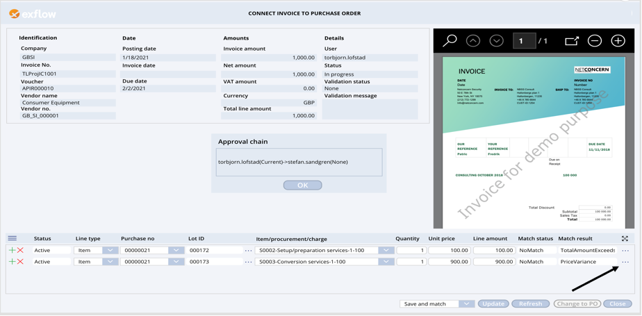 Setup and the PO Reconnect Power App functionality | ExFlow for Finance ...